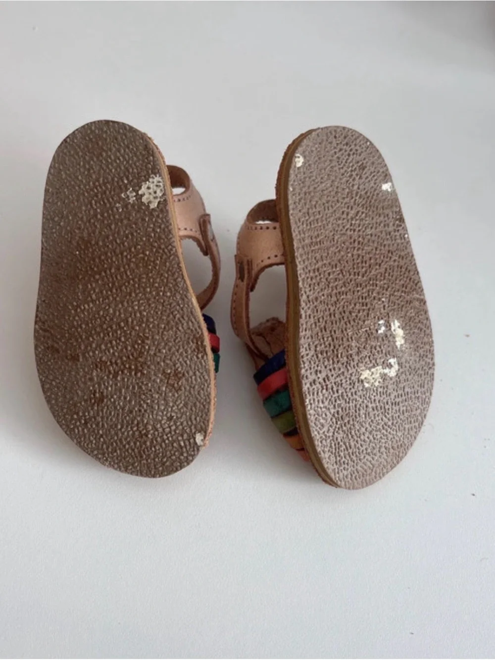 Kids Multi-Color Leather Sandals 1